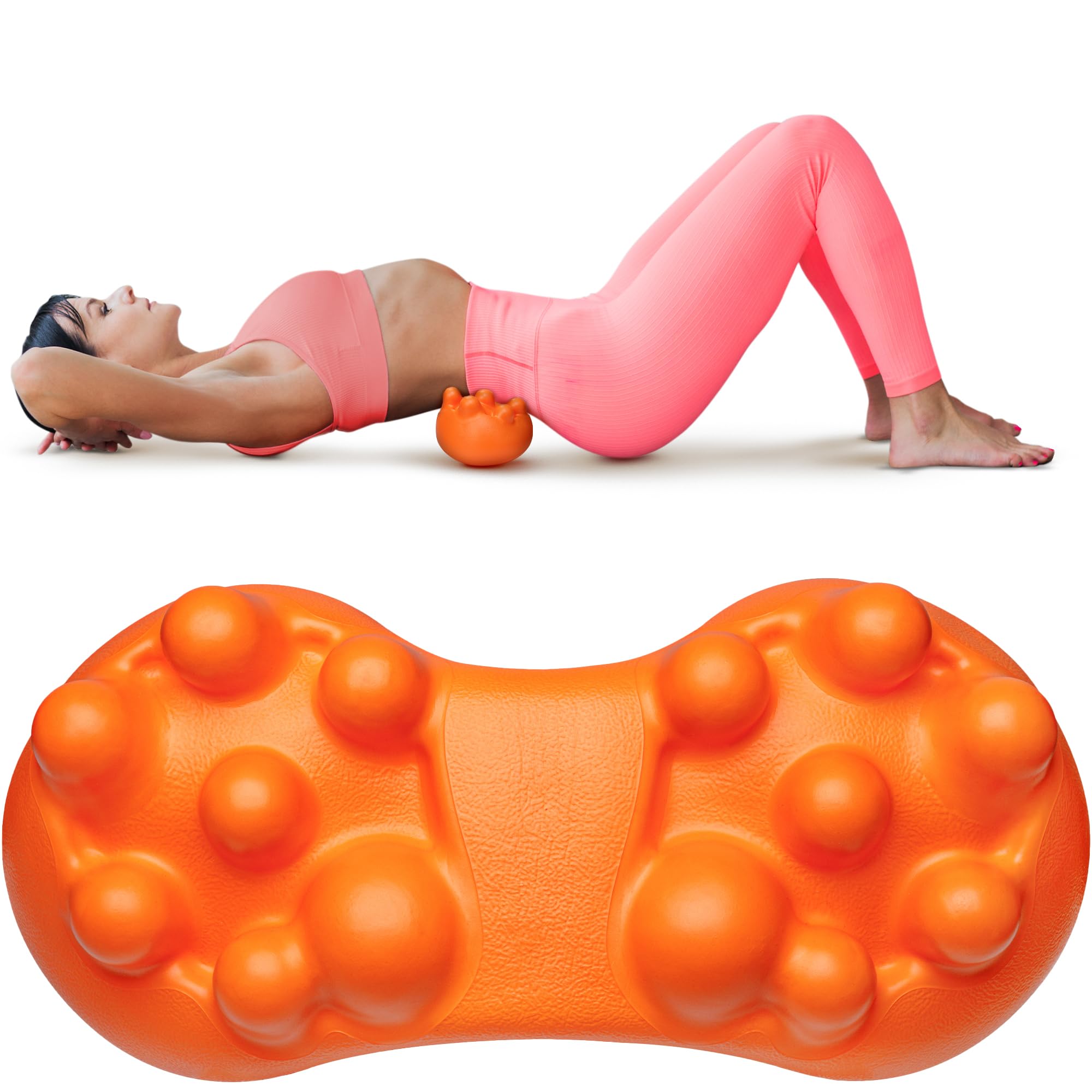 Photo 1 of EcoEarth Hip Massager for Psoas Release (Firm) - 14 Massage Nodes for Sciatica & Piriformis Syndrome Pain Relief - Trigger Point Deep Tissue Massage Tool for Hip & Lower Back Pain