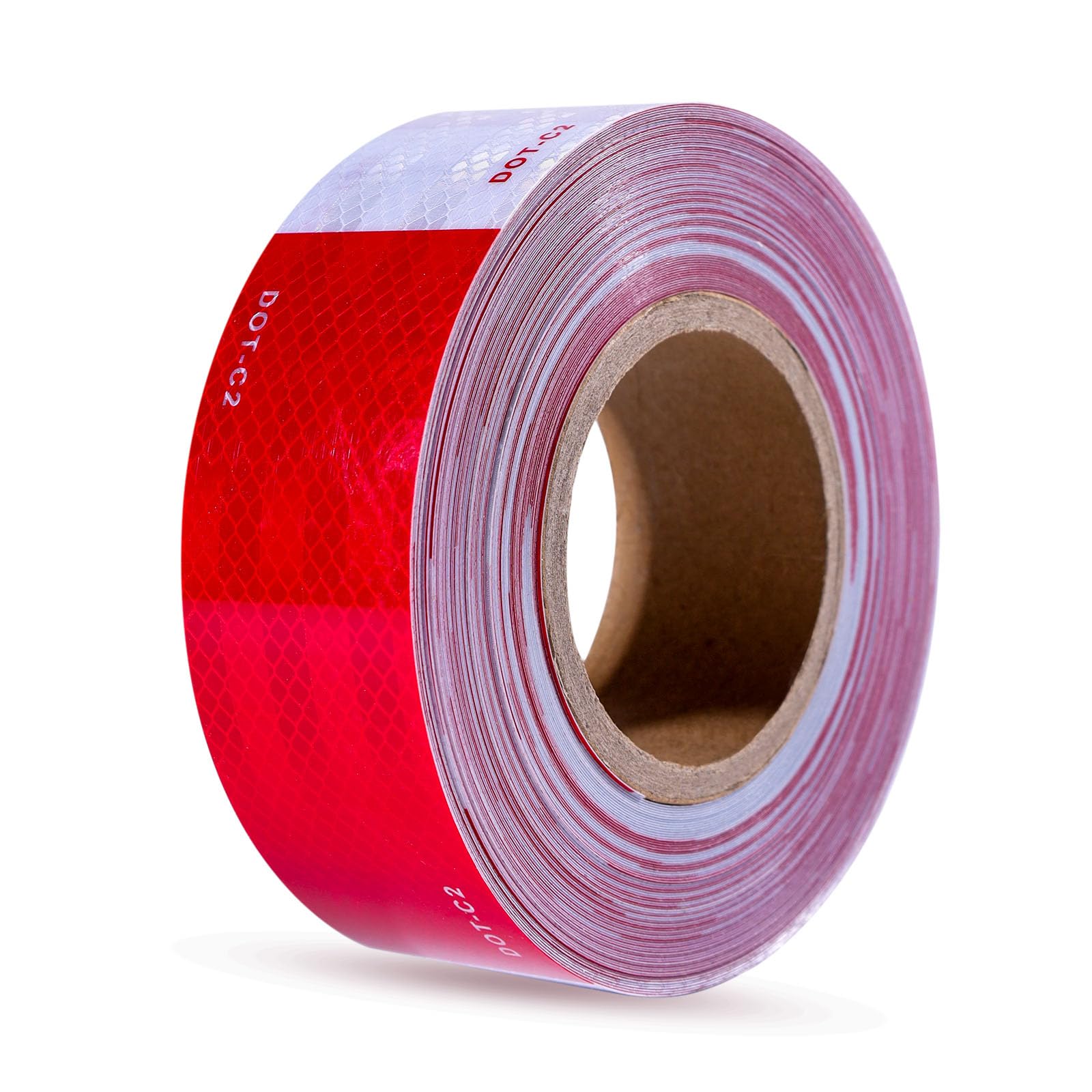 Photo 1 of Kwtpsg High Visibility Reflective Tape, Waterproof Red and White Conspicuity Safety Tape for Trailer, Outdoor, Cars, Trucks 2 Inch x 30 Feet