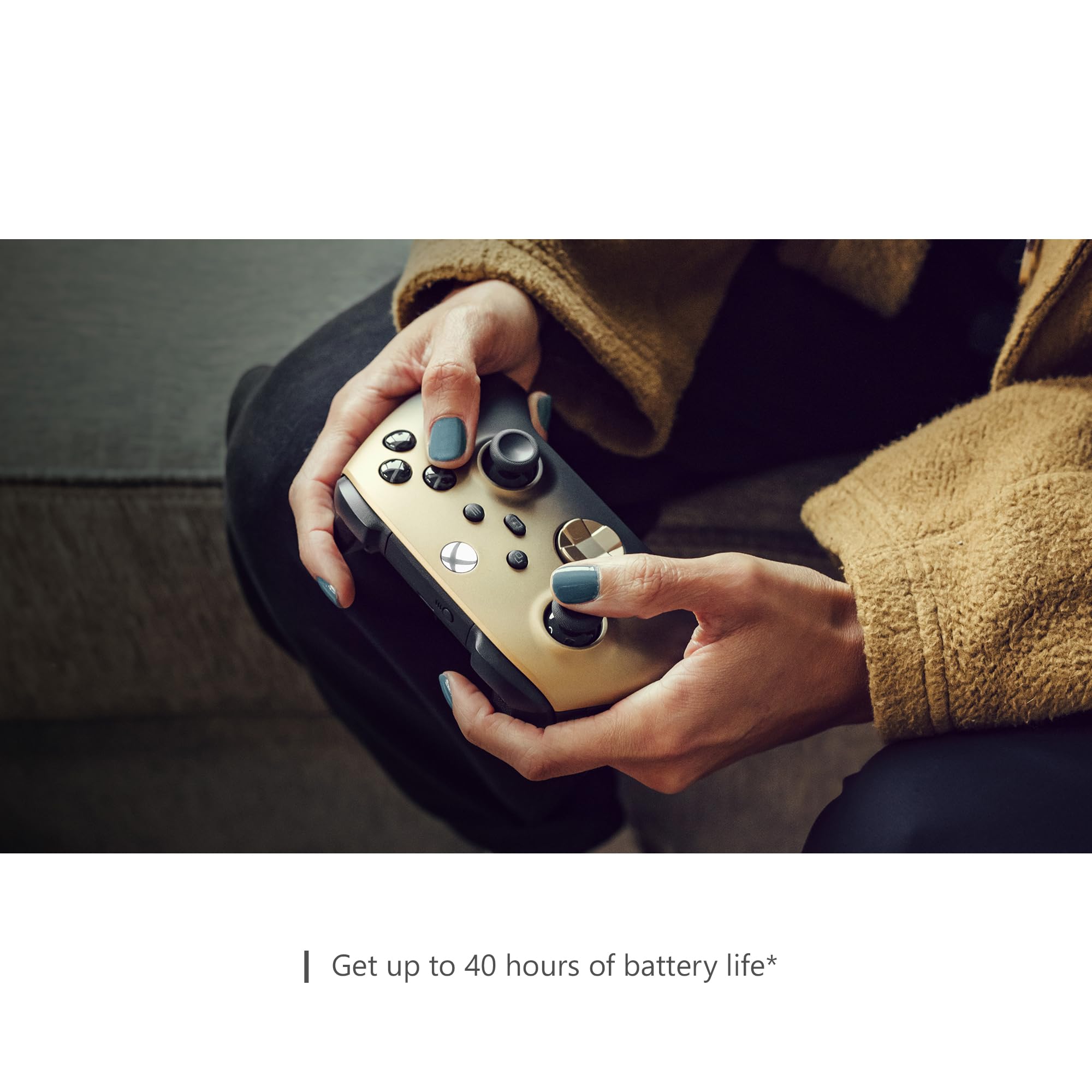 Xbox Special Edition Wireless Gaming Controller – Gold Shadow – Xbox Series X|S, Xbox One, Windows PC, Android, and iOS