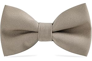WELROG Classic Pre-Tied Bow Tie for Children & Adults Solid Color Adjustable Bowtie