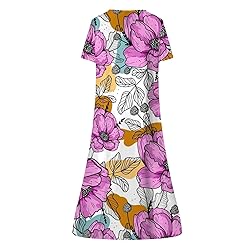 Short Sleeve Sundresses for Women Women's 2024