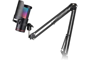 Mars Gaming MMIC-SC Professional Studio Microphone, ARGB Design, High Resolution 192Khz 24-bit, Omnidirectional Mechanical Ar