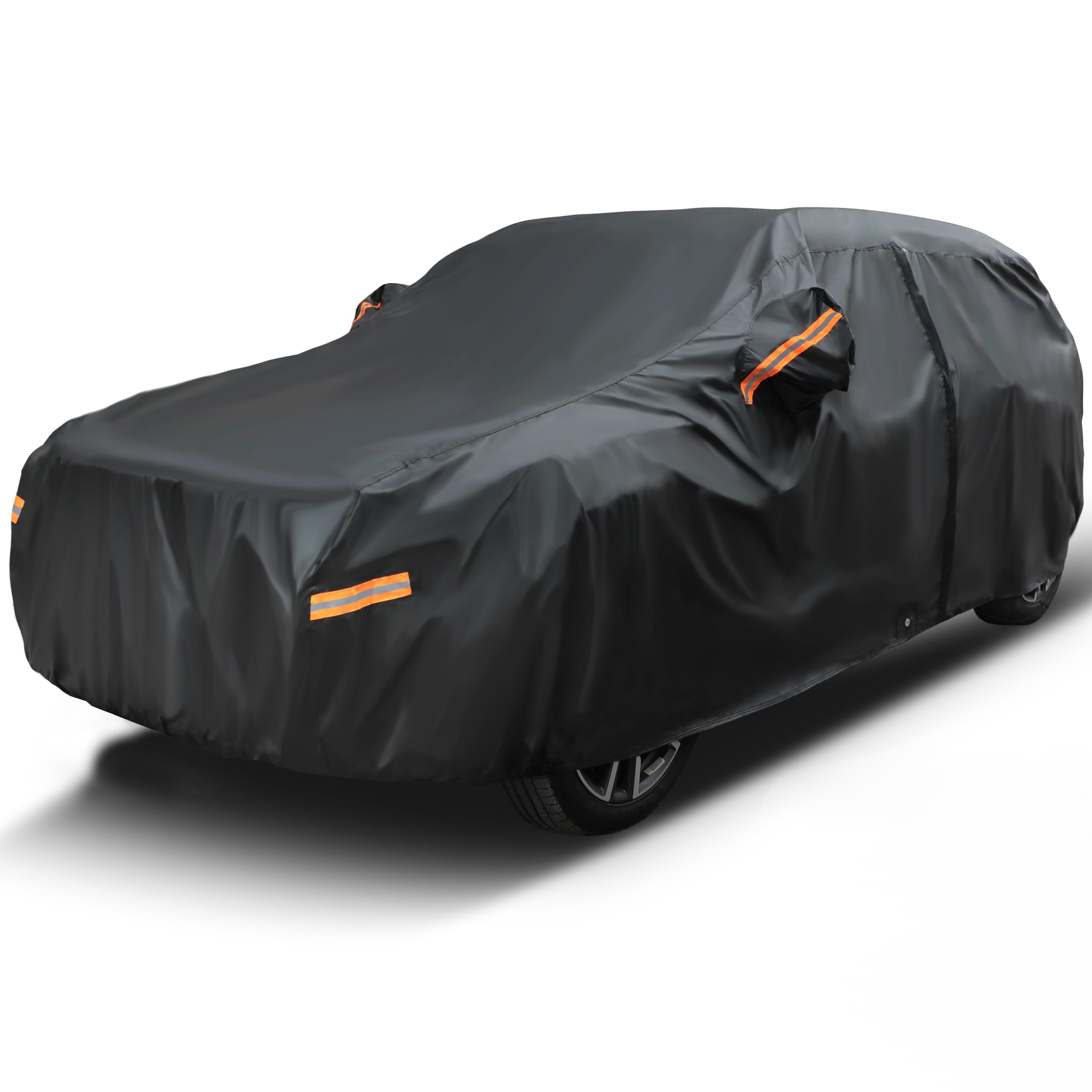 Photo 1 of EzyShade 10-Layer SUV Car Cover Waterproof All Weather. See Vehicle Size-Chart for Accurate Fit. Outdoor Full Exterior Covers for Automobiles Heavy Duty Jeep Rav4 CRV. Black, Size S5 (See SizeChart)
