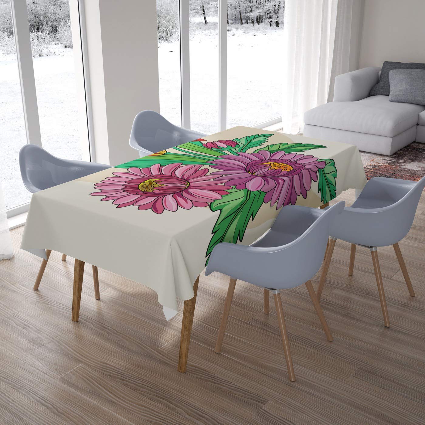 Bonamaison Kitchen Decoration, Tablecloth, 140cm x 200cm - Designed and Manufactured in Turkey