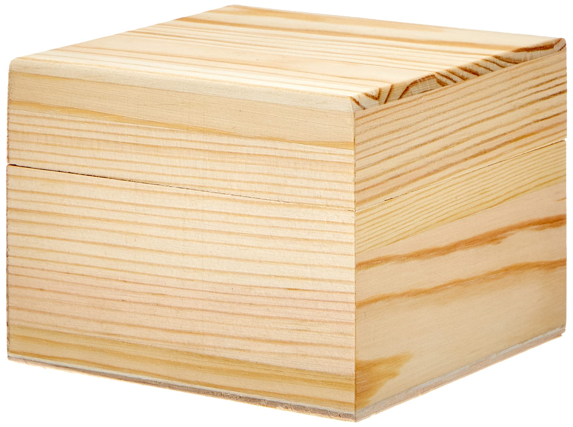 Glorex Natural Wooden Box 10.5 x 10.5 x 8 cm