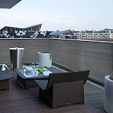 shsyue 90x500cm Balcony Privacy Screen Fence Cover HDPE UV Protection Windproof view 5
