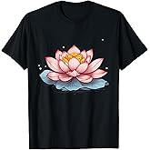 Lotus Design for Women Men Flower Graphic T-Shirt