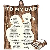 Fathers Day Dads Gift Ideas from Daughter - 60''x50'' Blanket Dad Gifts, Super Cozy Skin-Friendly Ultra-Soft Warm Bed Sofa Throw Blanket Tapestry Home Decor for Birthday Christmas Holiday Valentines