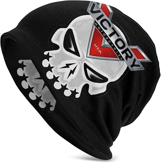 VvwSaWUgQL Victory Motorcycles Men/Women Skull Beanies Knit Hats