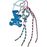 QTMY Cute Bear Braided Keychain Bag Charms for Handbag Purse Backpack Accessories Bogg Bag,441