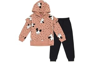 Disney Minnie Mouse Little Mermaid Lilo & Stitch Fleece Hoodie & Pants Outfit Newborn to Big Kid Sizes (0-3 Months - 14-16)