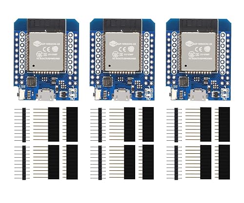 HiLetgo 3pcs ESP32 Mini ESP-WROOM-32 Development Board WLAN WiFi ...