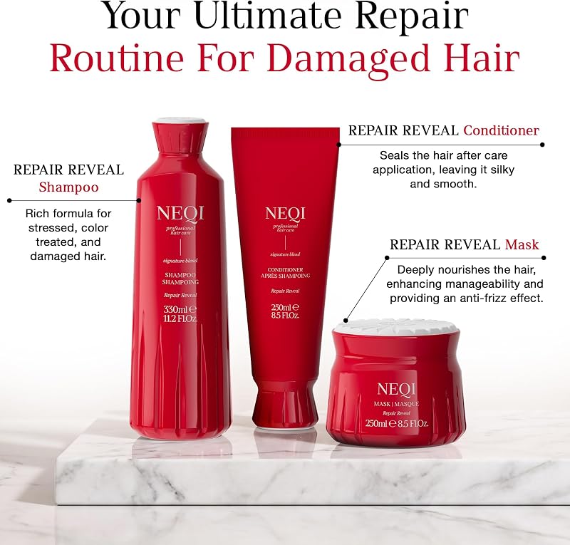 Shampoo Reparatur – Repair Reveal mit V-Keratin (Phytokeratin) – Für Geschädigtes & Coloriertes Haar, Sulfatfreies Shampoo Damen, Vegane Haarpflege – 330ml — Foto 8 von 8