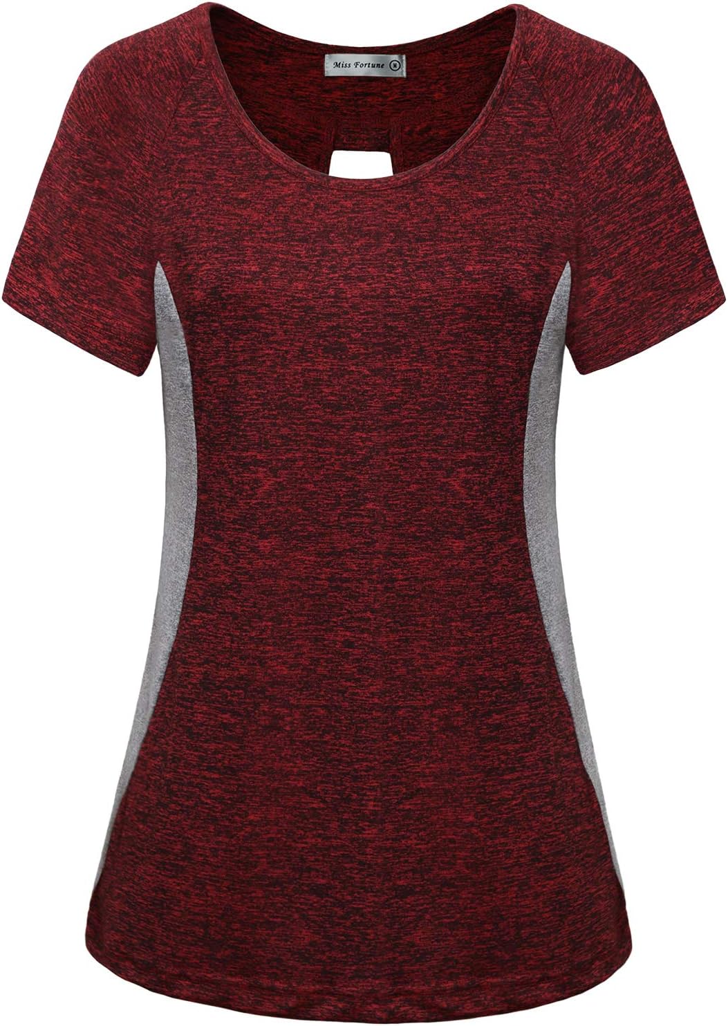 Yoga Tops Color Block Active Workout Shirt