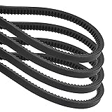 uxcell 4Pcs AX70 EPDM V-Belt, Raw Edge Cogged