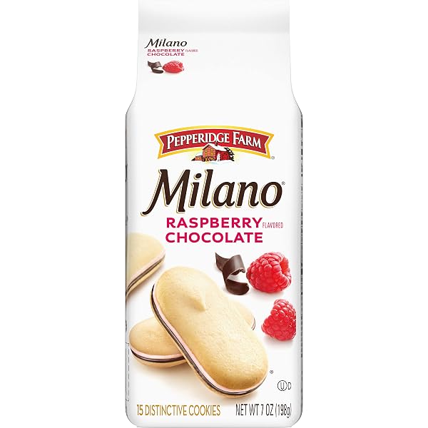 PEPPERIDGE FARM MILANO COOKIES, RASPBERRY CHOCOLATE, 7 OZ....