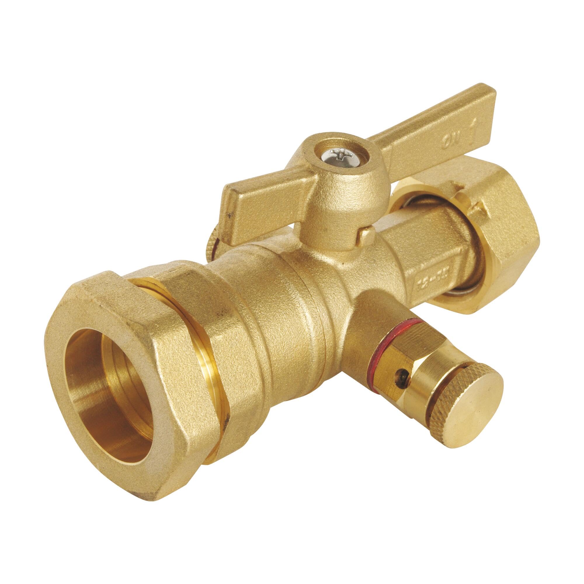 Somatherm 70-32-20 Tap with Counter PE 32 / Nut 20/27 in Bleed, Grey