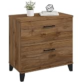Bush Home 2 Drawer Lateral File Cabinet, Letter and Legal-Size Document Storage for Home or Professional Office, Somerset Collection, Fresh Walnut