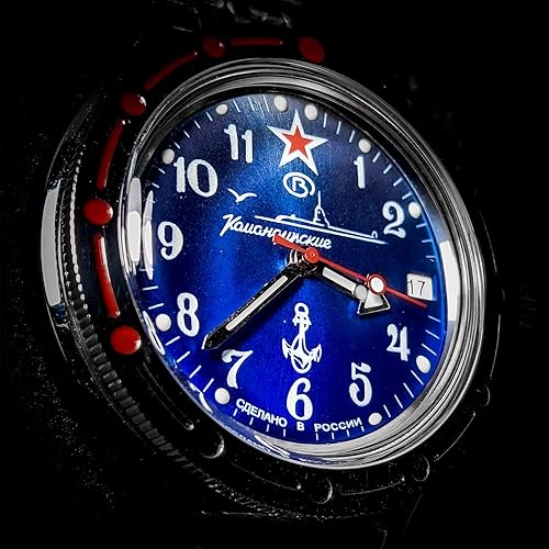 VOSTOK Men's Amphibian Submarine Commander Russian Military