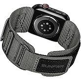 SUNFWR Rugged Nylon Band for Apple Watch Ultra 3&2&1 49mm 46mm 45mm 44mm 42mm Men,Velcro Tactical Military Strap for iWatch Series 11/10/9/8/7/6/5/4/3/2/1/SE