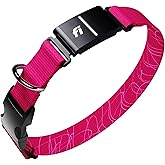 New Fi Series 3+ Smart Dog Tracker Collar [6 Month Membership Included] GPS Tracker for Dogs with Health & Behavior Monitoring, Escape Alerts, Waterproof, LED, Apple Watch Compatible (Pink, Large)