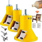 VEVOR Tenon Cutter, 1"/25.4mm &amp; 1.5"/38mm &amp; 2"/50.8mm, with Dual Straight Blades &amp; Button Screws Home Master Kit, Premium Aluminum &amp; Steel Log Furniture Cutter, Commercial Starter&rsquo;s Tool for Home DIY