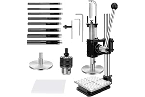 Leather Press Hole Puncher Leather Cutting Machine Hand Punching Machine for DIY Craft Punching Holes Cutting, Forming Pressi