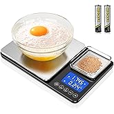 KUAIVO 0.001oz/33lbs Dual Platform Food Kitchen Scales Digital Weight Grams and Ounces, Two Precisions Kitchen Scale for Sour