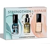 LONDONTOWN Strengthen & Repair Trio - Strengthening Moisturizing Nail Care for Healthy Growth Treatment for Damaged Nail - Conditioning Set for Long Healthy Regrowth