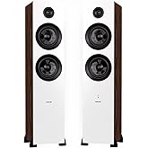 Fluance Ai81 Elite Powered 2-Way Floorstanding Tower Speakers, 150W Built-in Amplifier for 2.0 Stereo Music & Movie Listening