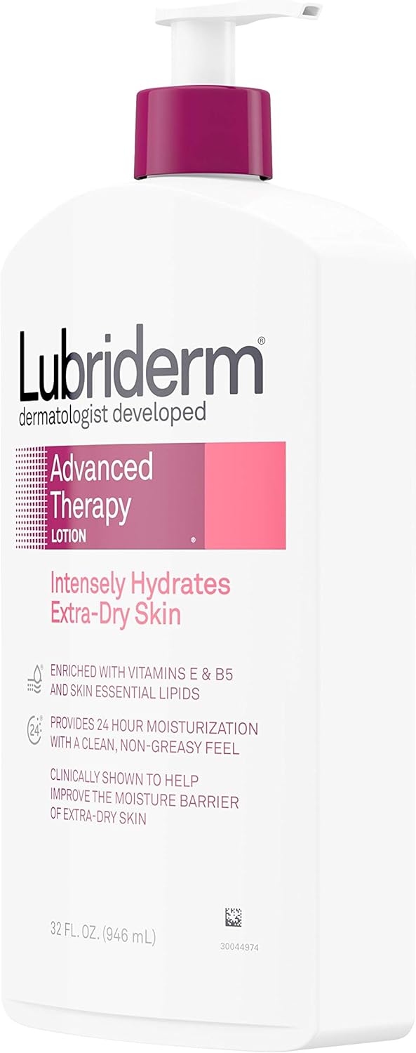 Lubriderm Advanced Therapy Moisturizing Lotion with Vitamins E and B5, 32.0 Fl Oz: Beauty