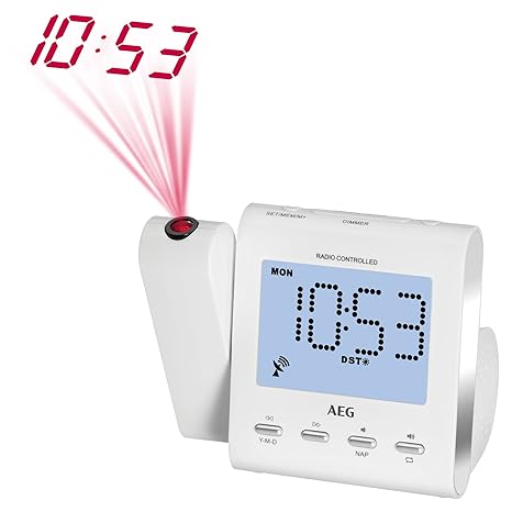 AEG MRC 4122 F N Funkuhrenradio (9,7 cm (3,8 Zoll) LCD Display, UKW-/MW Tuner