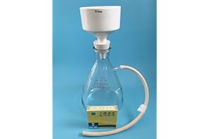 DONLAB 5000ml Suction Filtration Kits, 150mm OD Porcelain Buchner Funnel, Heavy Wall Flask, 0.06Mp Vacuum Suction Filter