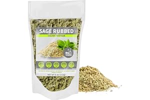 Yerbero - Premium Sage Leaf Rubbed 5 oz (142g) | Sage Crushed - Rubbed |100% Pure Leaf, No Fillers, No Additives, Non GMO's, Dried Leaves Powder. Spice/Seasoning/Incense.