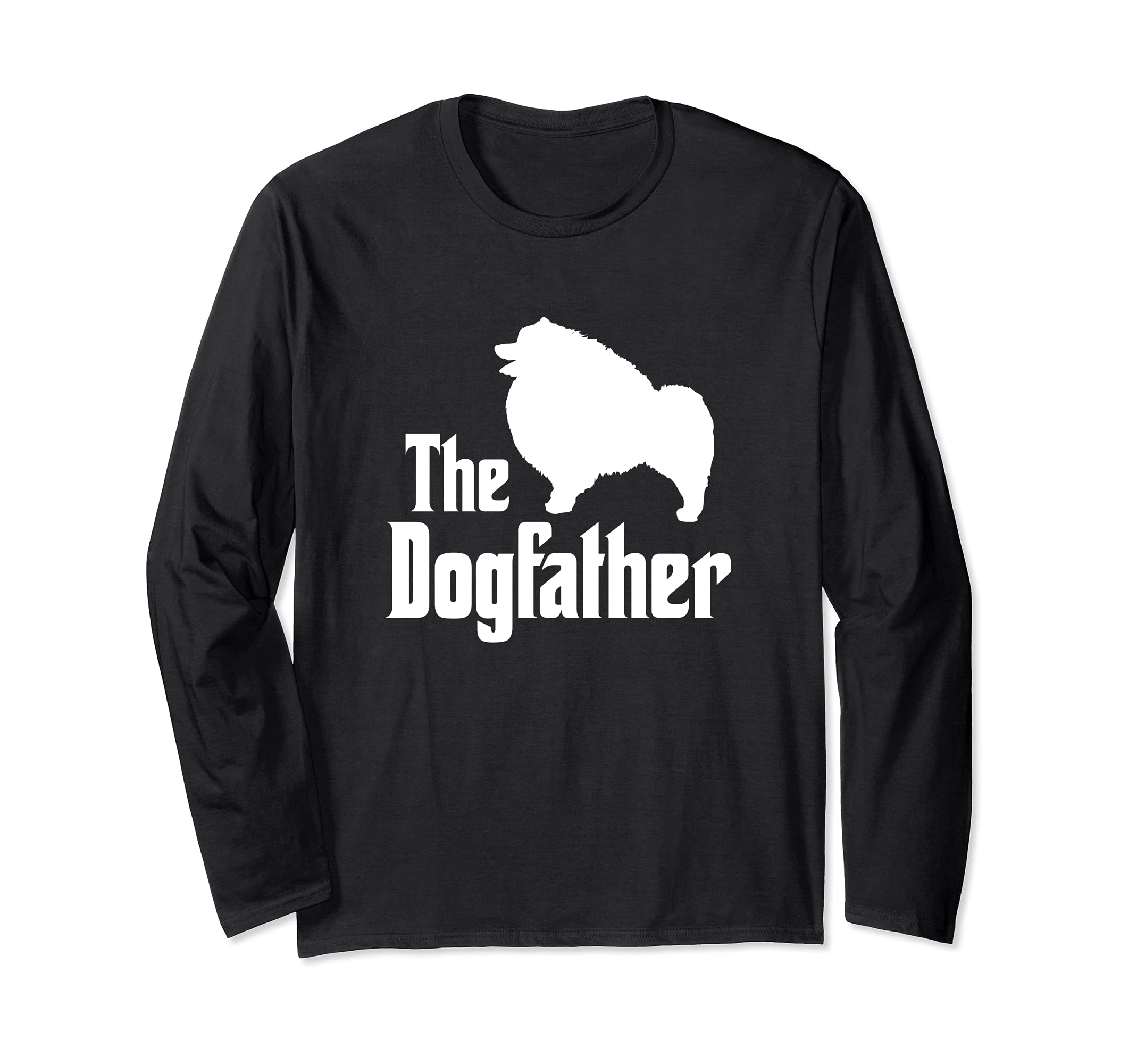 The Dogfather - funny dog gift, funny Keeshond Long Sleeve T-Shirt