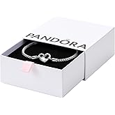 Pandora Moments Studded Chain Bracelet - Compatible Moments Charms - Gift for Her - Sterling Silver - With Gift Box