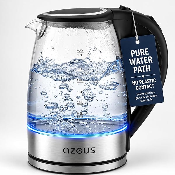 AZEUS 1.8L ELECTRIC KETTLE CX-817 – FAST BOIL,...
