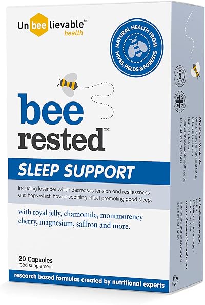 Unbeelievable Bee Rested Sleep Support Supplement - 9 Therapeutic Ingredients