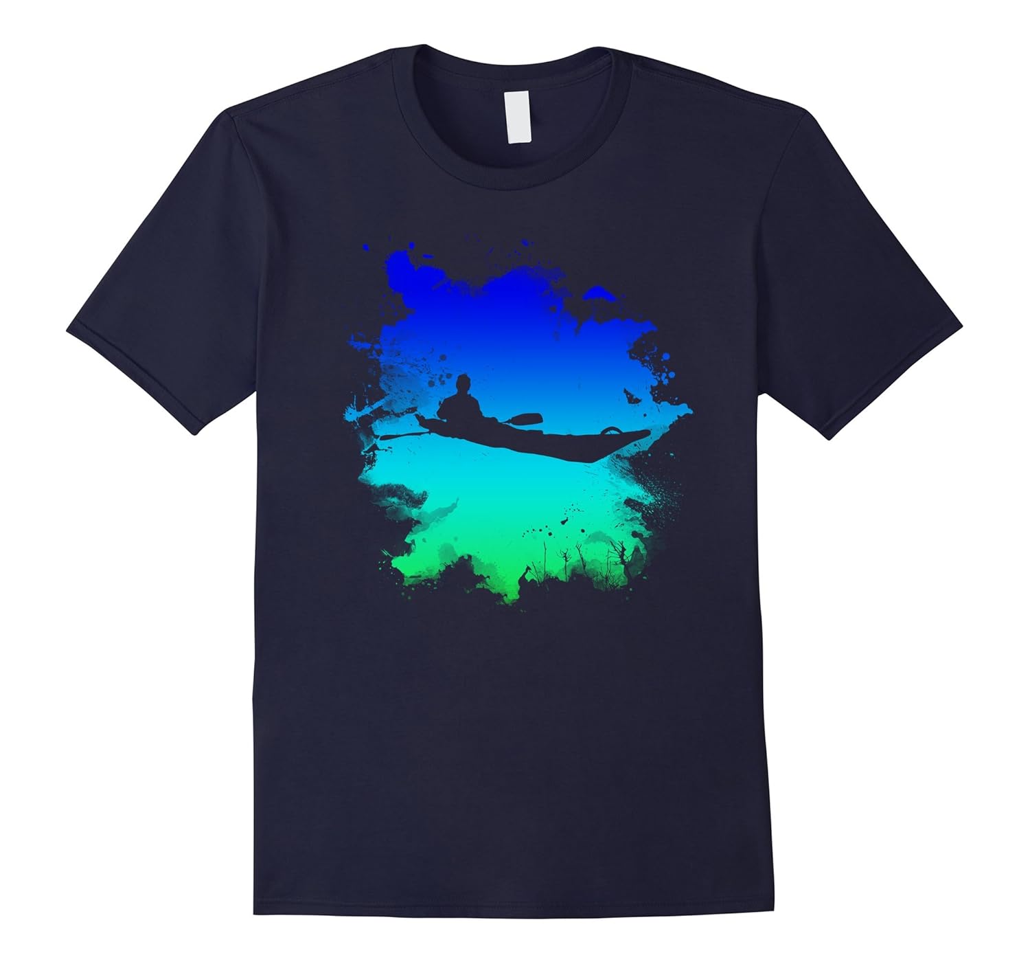 Kayak T-Shirt With Splash Art-ANZ