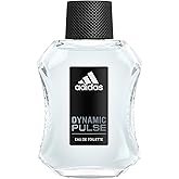 Adidas Dynamic Pulse Eau de Toilette 3.3 fl oz (Pack of 1), Notes of Mint, Apple, and Wood, Men's Fragrance, Long Lasting, Sporty Fragrance, Travel Size