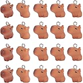 BROVITI Cute Capybara Pendant Charms for DIY Crafts Keychain Bracelet Pendant Necklace Earring Jewelry Making Supplies