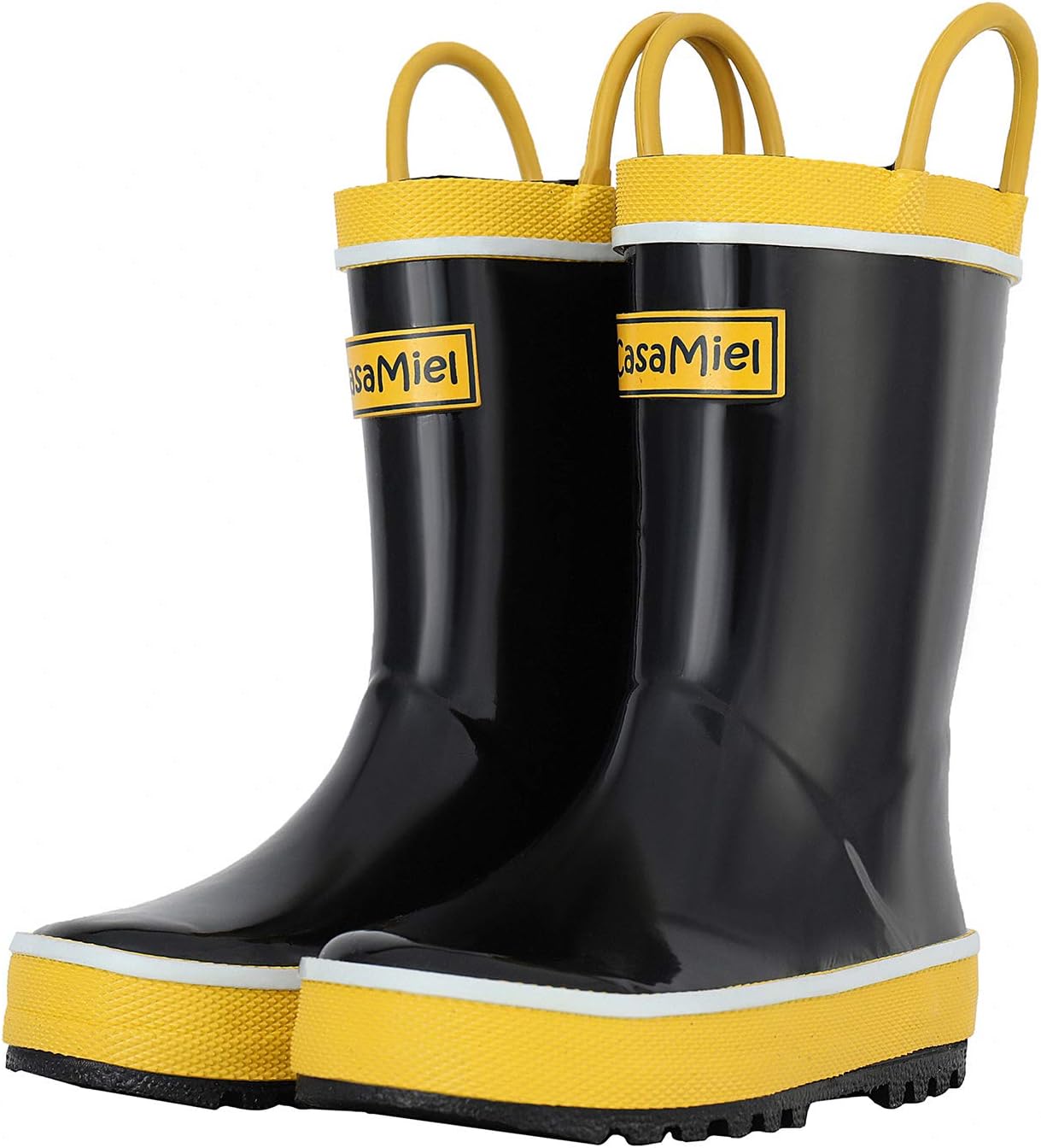 CasaMiel Toddler Rain Boots for Kids Unisex Kids Rain Boots for Girls and Boys, Handmade Natural Rubber Rain Boots for Children Botas para Niños