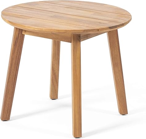 Amazon Com Christopher Knight Home 312397 Alima Outdoor Side Table Teak Finish Garden Outdoor