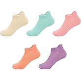 SERISIMPLE Ultra-Soft Viscose Bamboo Kids No-Show Socks Ankle Thin Comfortable Low Cut Socks for Boys&Girls Non Slip 5 Pairs