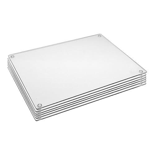 Fused Glass Placemats in Silver Glitter set of 2 Amazon.co.uk Kitchen