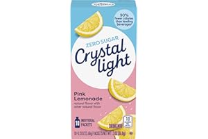 Crystal Light On The Go Pink Lemonade Powdered Soft Drink Mix, 0.13 Ounce - 10 per pack - 12 packs per case.