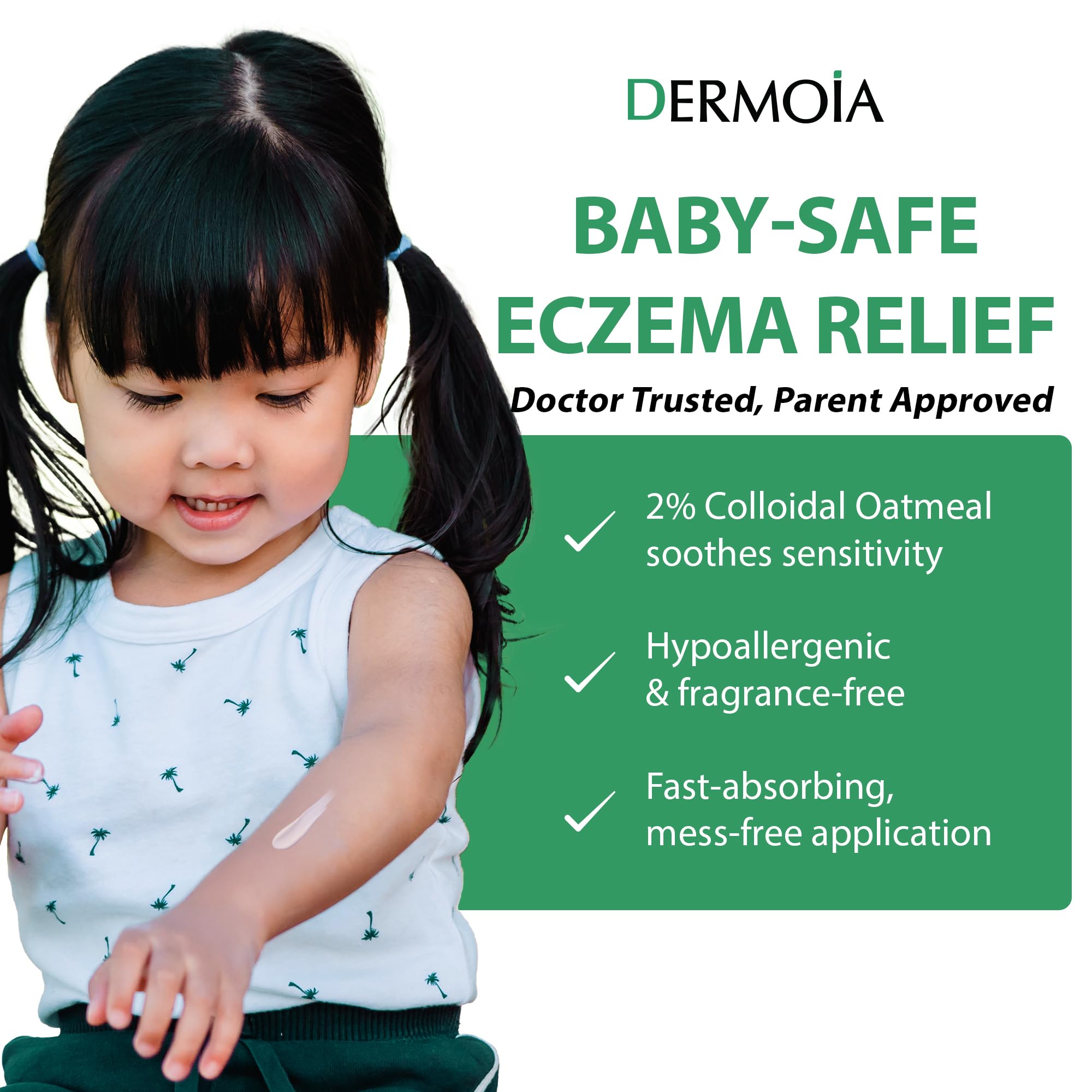 2% Colloidal Oatmeal Eczema Lotion - Soothing and Moisturizing Anti-Itch Cream & Body Lotion with Aloe Vera, Shea and Glycerin - Nourishing Eczema Cream for Superior Relief and Protection 8oz