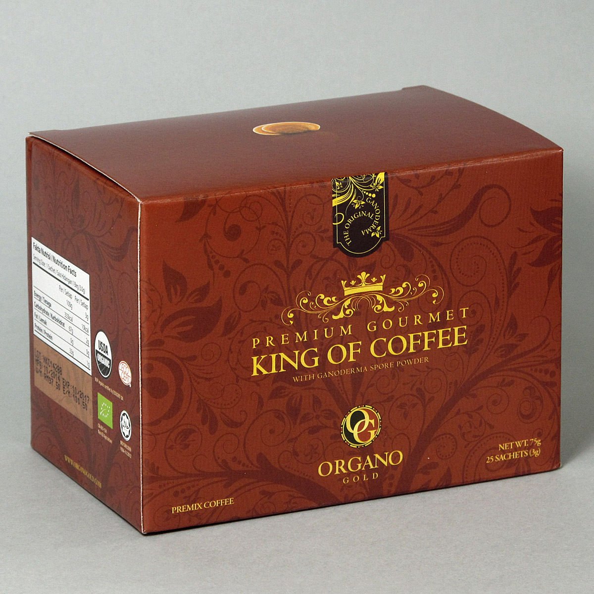 Organo Gold King of Coffee 25 Sachets 885214747404 eBay