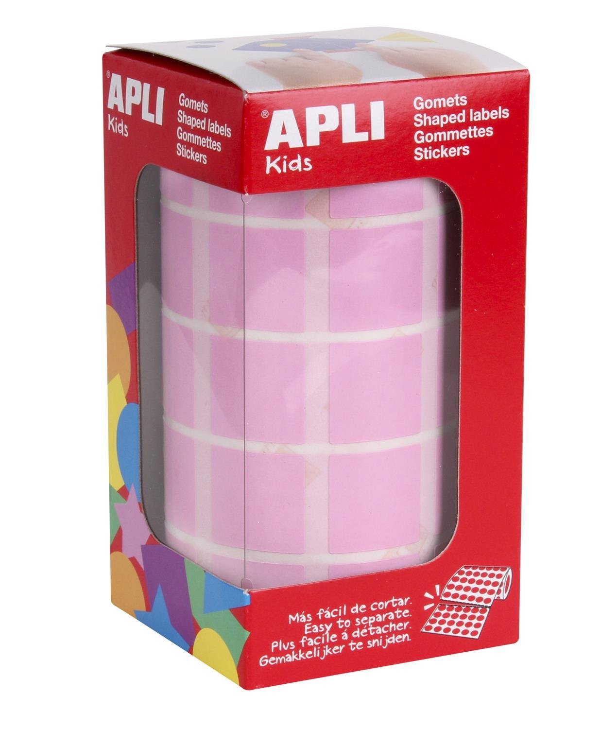 APLI Kids Gomets Roll Square 20 mm Pink