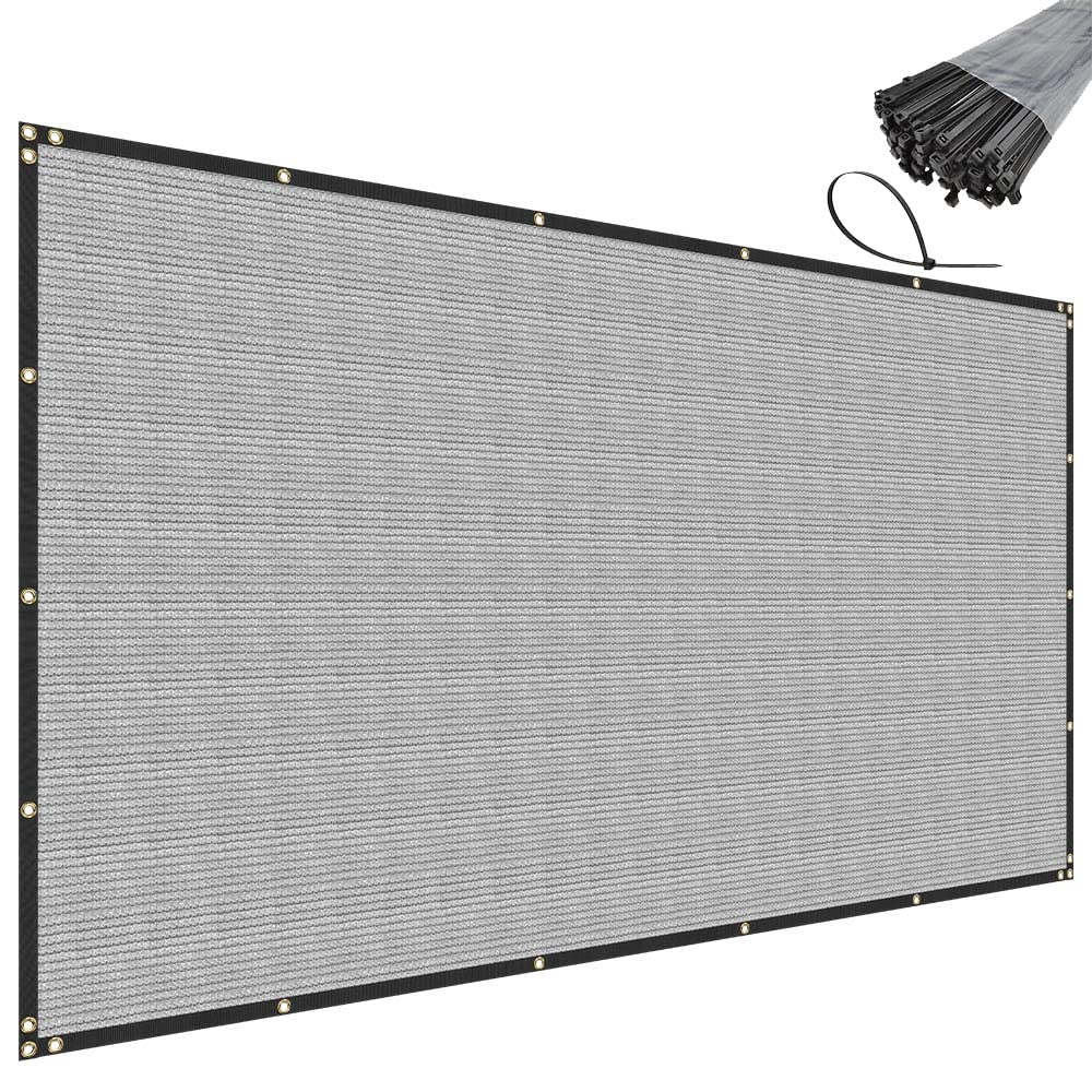 SunnyRoyal 8' x 48' Grey Privacy Fence Screen Heavy